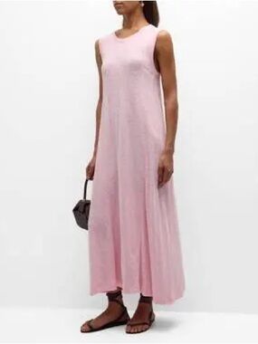 ATM Anthony Thomas Melillo Soft Pink Sleeveless Maxi Dress